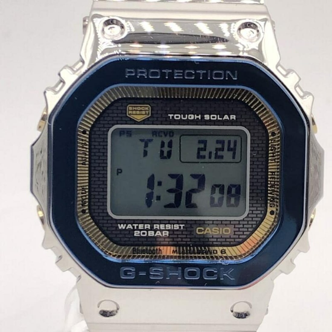 Casio G-SHOCK Watch GMW-B5000SS-2JR 50th Anniversary Model Solar: --- Catalog ---Category: SizeWrist Size: 15cm / 5.9''Case Diameter: 30mm / 1.18''Category: DesignType: WristwatchGender: MenColor (Dial): BlueCategory: GeneralBrand: CasioCategory: MovementMovement: S