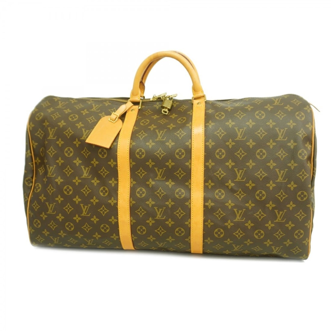 Louis Vuitton Monogram Keepall 60 Boston Bag M41422 Brown Men's/Women's: --- Catalog ---Category: SizeSize (HxWxD): 33cm x 60cm x 27cm / 12.99'' x 23.62'' x 10.62''Category: DesignType: Boston bagColor: BrownGender: Men,WomenCategory: GeneralMPN: M41422Brand: Louis Vuitton