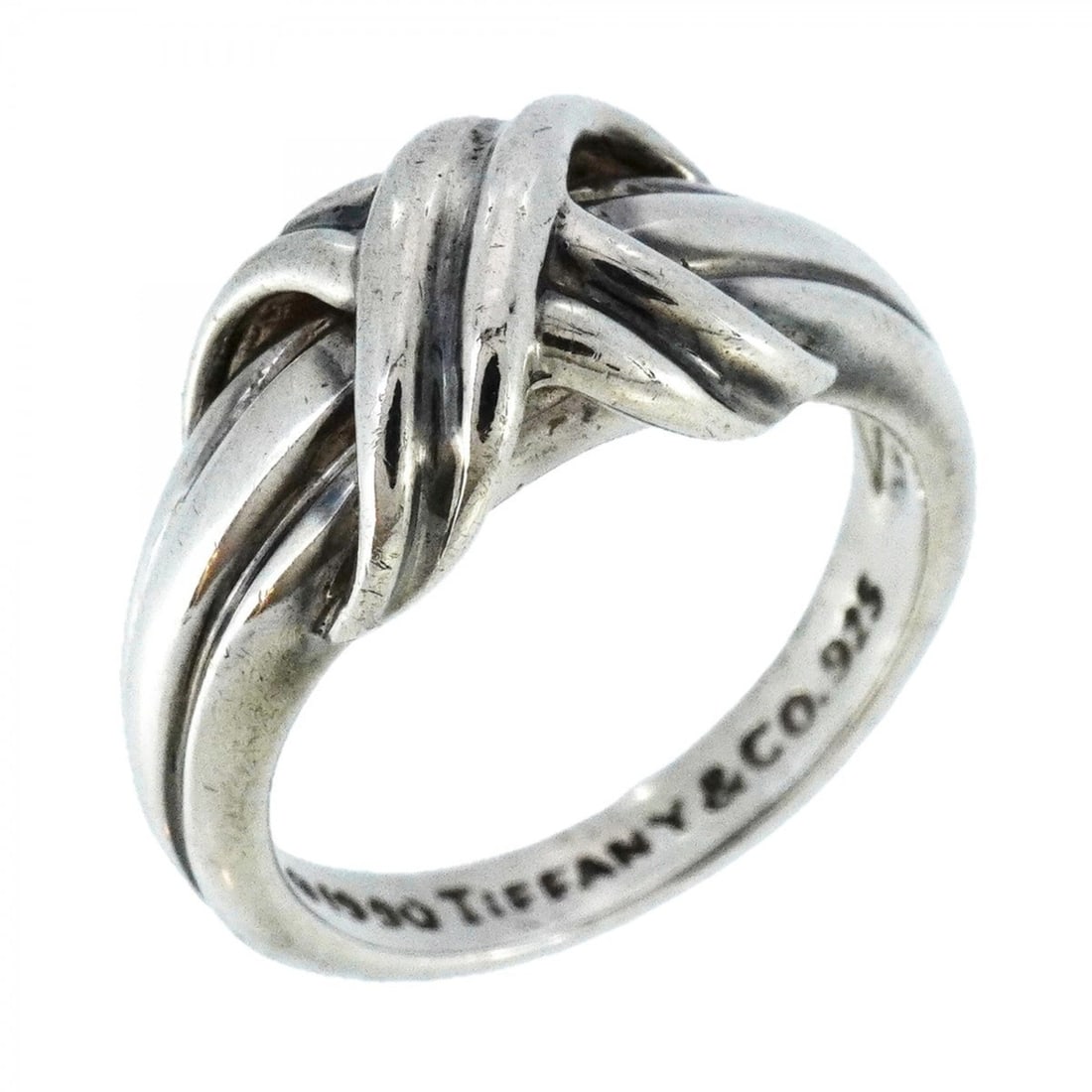 Tiffany Signature Ring, Silver 925, Size 10.5, Women's: --- Catalog ---Category: SizeJP Size: 10.5US Size: 5.5Category: DesignType: Band ringGender: WomenMaterial: Silver 925Category: GeneralBrand: Tiffany--- Item List ---Section: ConditionRanking: Rank AB