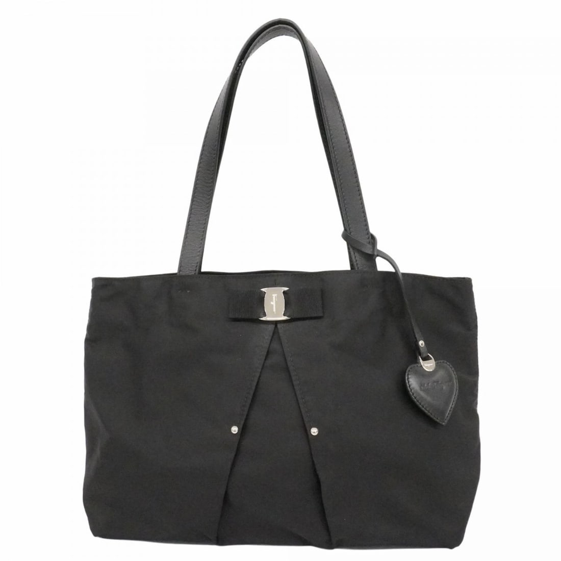 Salvatore Ferragamo Vara Tote Bag in Black Nylon for Women: --- Catalog ---Category: SizeSize (HxWxD): 24cm x 31cm x 10.5cm / 9.44'' x 12.2'' x 4.13''Category: DesignType: Tote bagColor: BlackGender: WomenMaterial: Nylon Hardware Color: SilverCategory: General