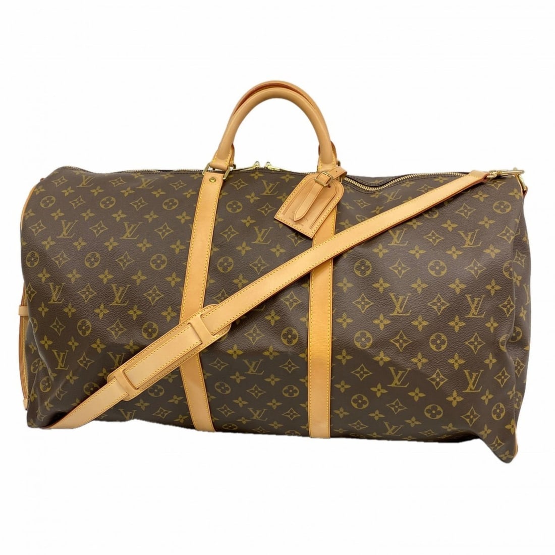 Louis Vuitton Monogram Keepall Bandouliere 60 Boston Bag M41412 Brown Men's/Women's: --- Catalog ---Category: SizeSize (HxWxD): 34cm x 60cm x 27cm / 13.38'' x 23.62'' x 10.62''Category: DesignType: Boston bagColor: BrownGender: Men,WomenCategory: GeneralMPN: M41412Brand: Louis Vuitton