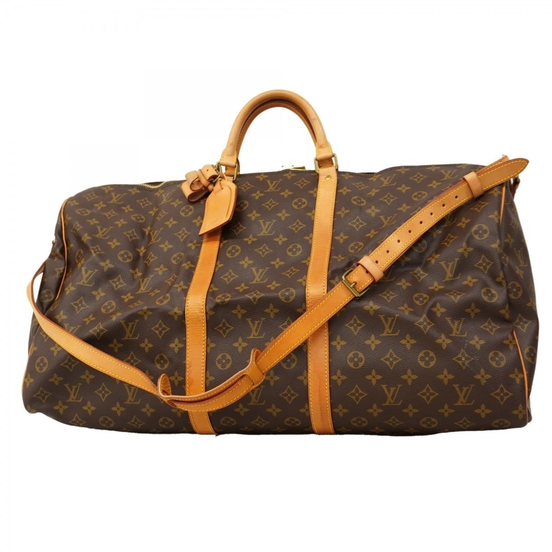 Louis Vuitton Monogram Keepall Bandouliere 60 Boston Bag M41412 Brown Men's/Women's: --- Catalog ---Category: SizeSize (HxWxD): 34cm x 60cm x 26cm / 13.38'' x 23.62'' x 10.23''Category: DesignType: Boston bagColor: BrownGender: Men,WomenCategory: GeneralMPN: M41412Brand: Louis Vuitton