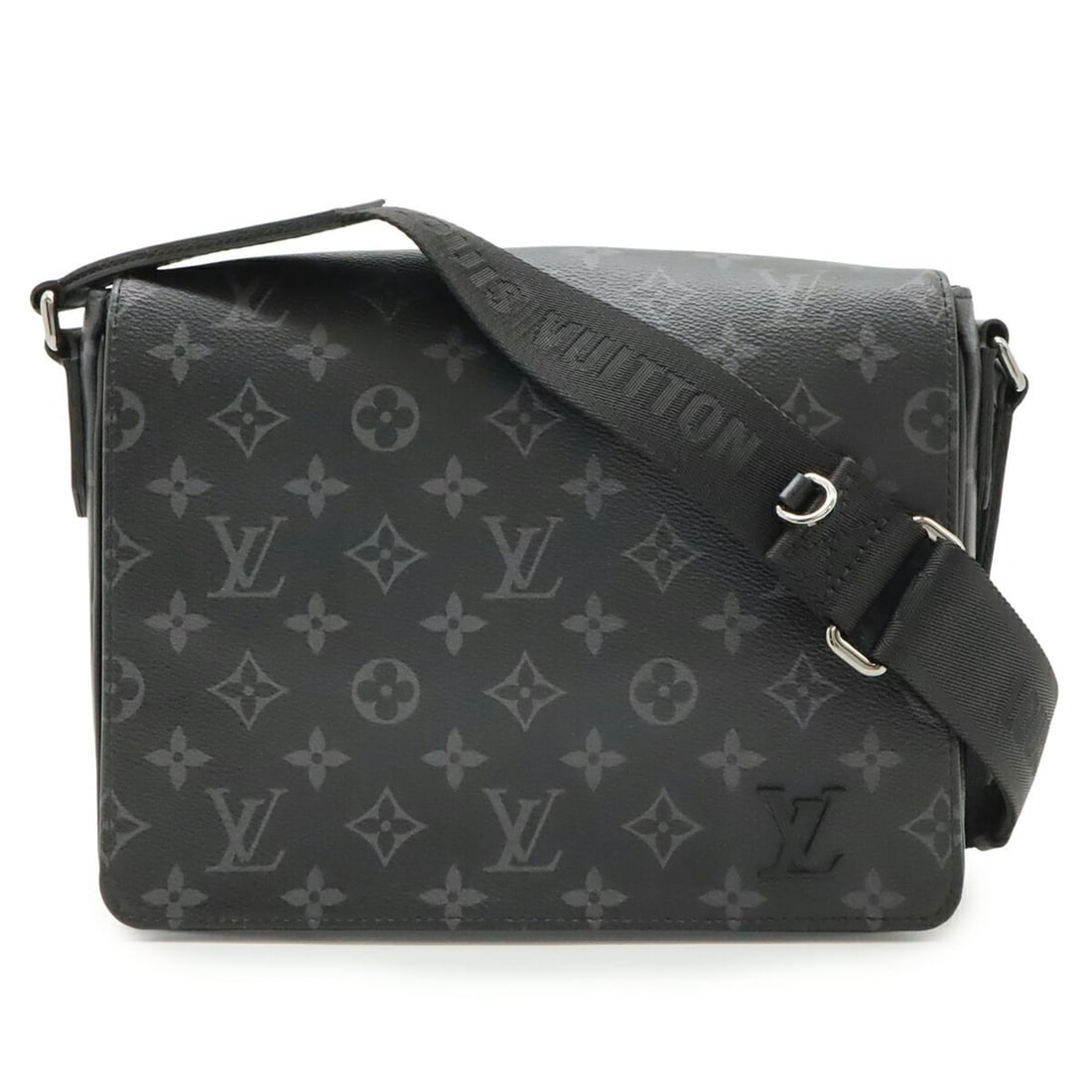 LOUIS VUITTON Monogram Eclipse District PM NV3 Handbag/Shoulder Bag M46255 (1 of 20)