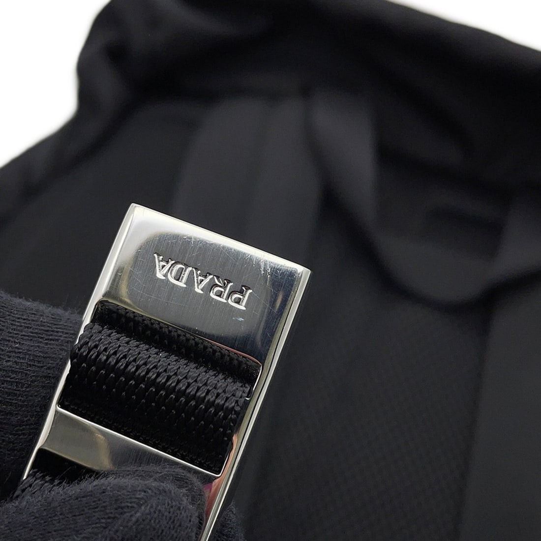 Prada Backpack Nylon 2VZ062 PRADA Handbag Black - 13