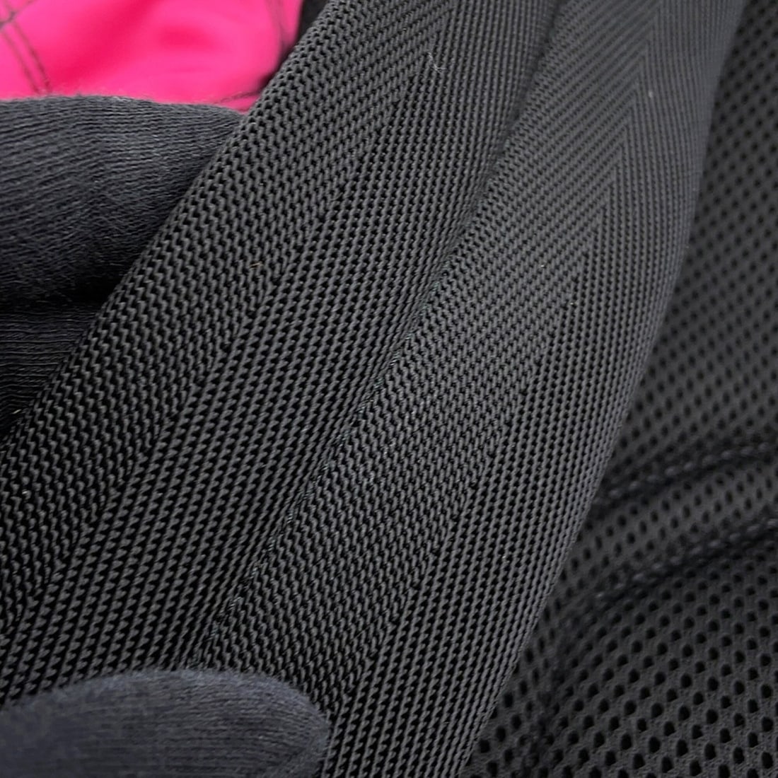 Prada Triangle Nylon Backpack, Black, Handbag, - 8