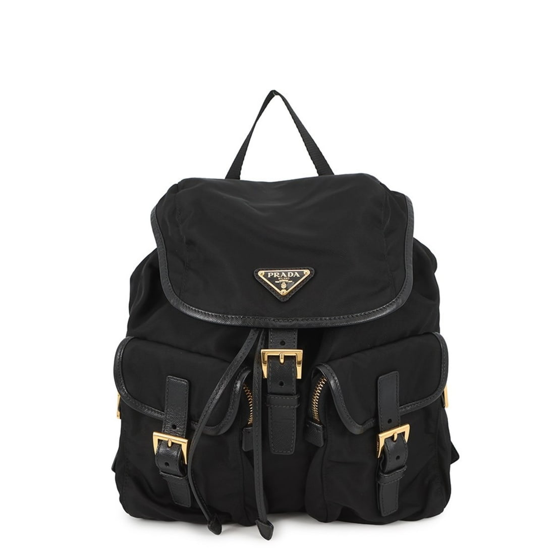Prada Triangle Nylon Backpack BZ0030 PRADA Handbag Black (1 of 20)