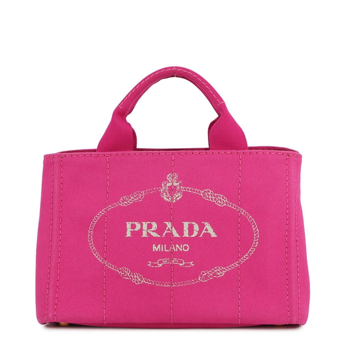 Prada Canapa Canvas Handbag BN2439 PRADA: --- Catalog ---Category: SizeSize (HxWxD): 18.5cm x 28cm x 15.5cm / 7.28'' x 11.02'' x 6.1''Category: DesignType: HandbagColor: PinkGender: WomenMaterial: Canvas Category: GeneralMPN: BN2439Brand: