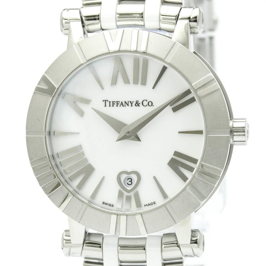 TIFFANY Atlas Ceramic Steel Ladies Watch Z1300.11.11A20A00A Polished: --- Catalog ---Category: SizeCase Diameter: 30mm / 1.18''Category: DesignType: WristwatchStyle: Dress/FormalGender: WomenColor (Dial): WhiteMaterial (Band): Ceramic, Stainless steelMaterial (Case): Ce