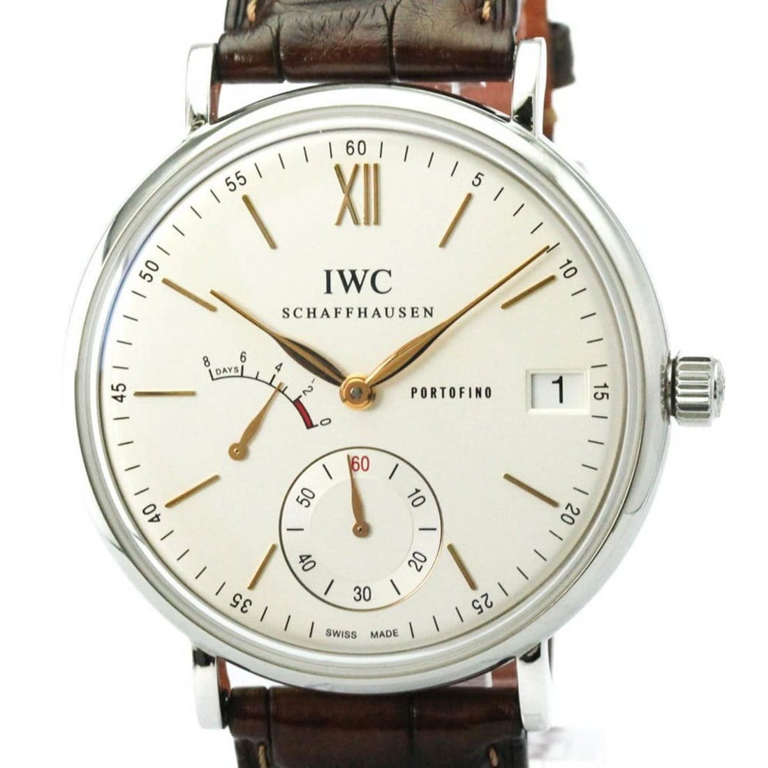 IWC Portofino Hand-Winding 8 Days Power Reserve Steel Watch IW510103 Polished (1 of 20)