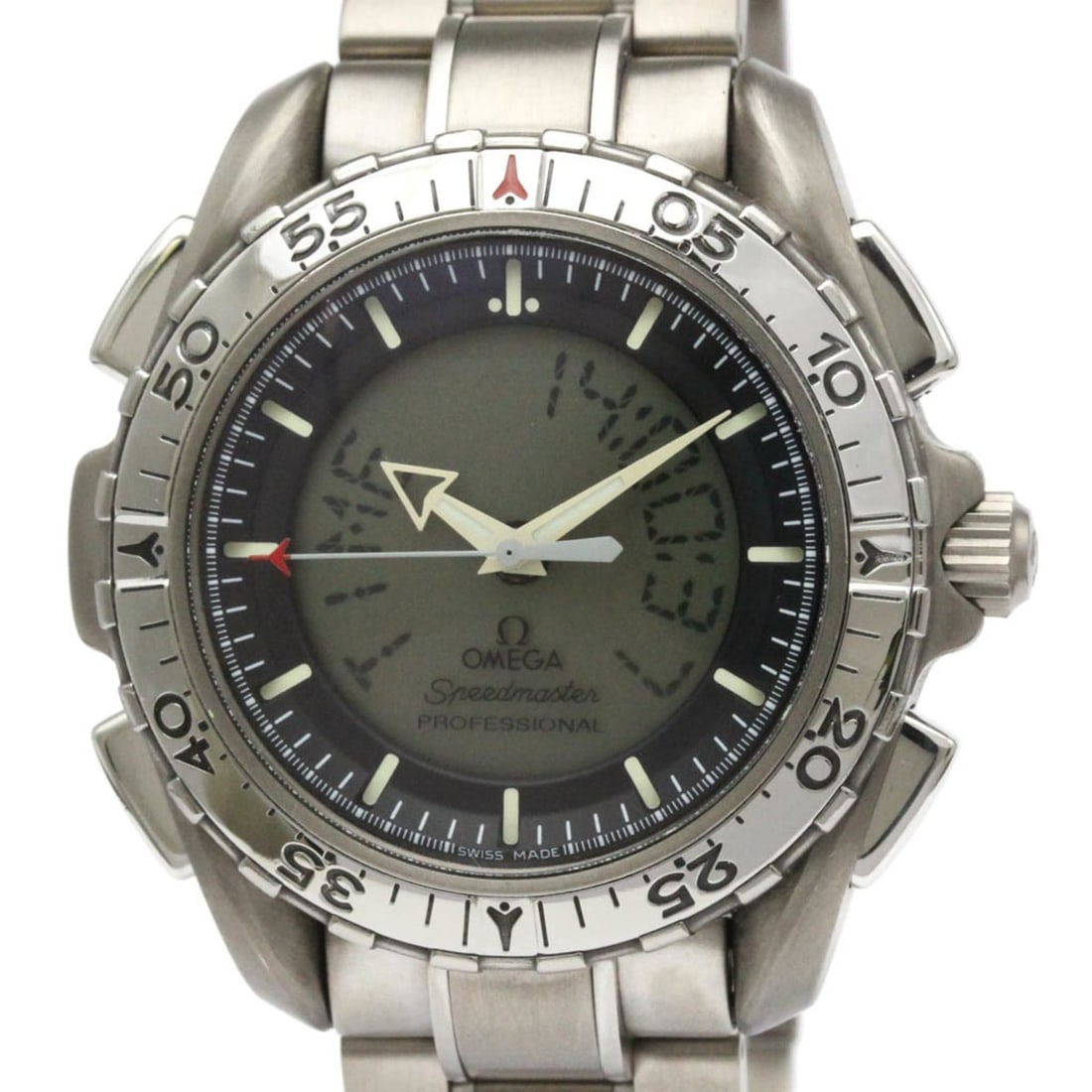 OMEGA Speedmaster X-33 Titanium Quartz Mens Watch 3290.50 Polished: --- Catalog ---Category: SizeCase Diameter: 42mm / 1.65''Category: DesignType: WristwatchStyle: SportGender: MenMaterial (Band): TitaniumMaterial (Case): TitaniumCategory: GeneralLine: SpeedmasterBran