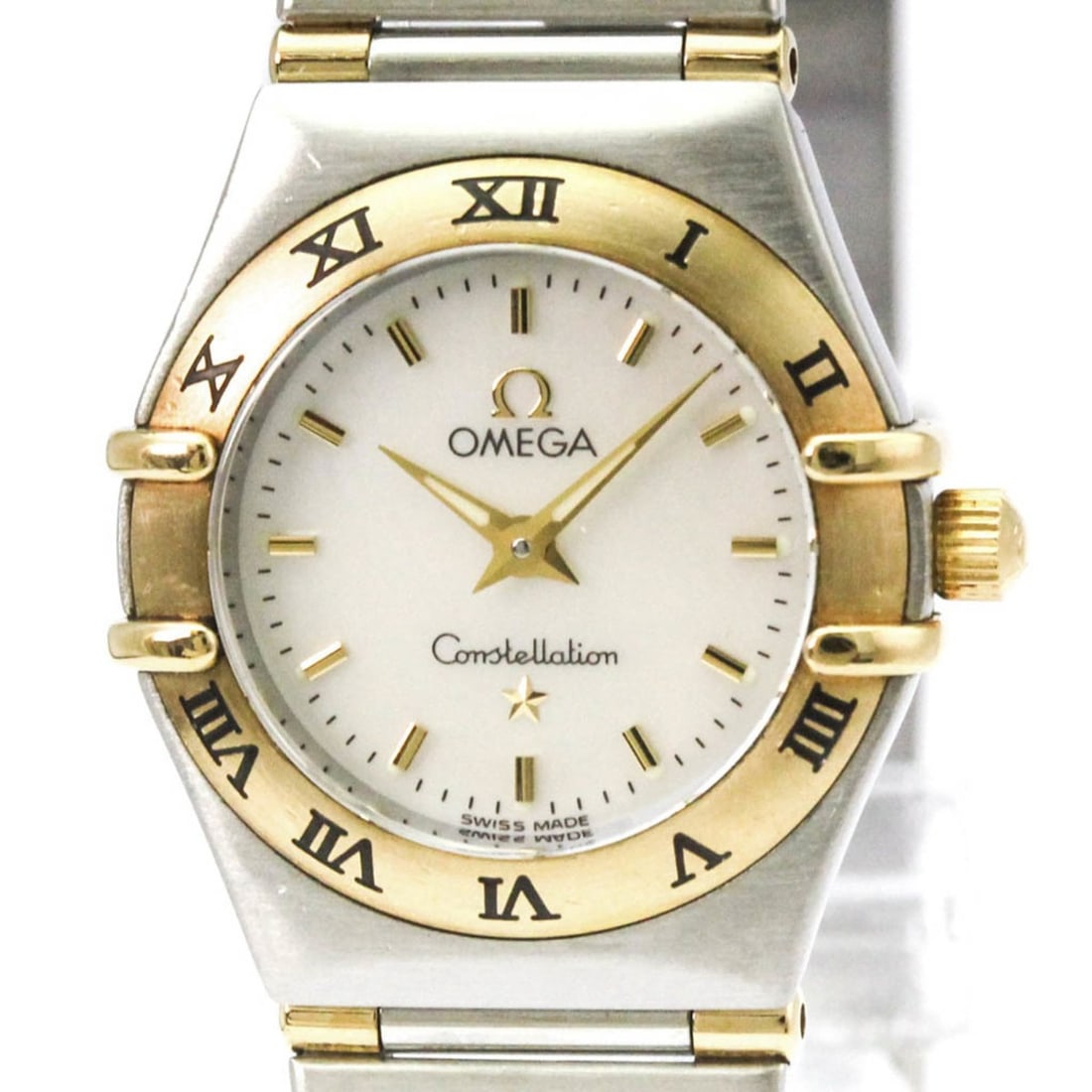 OMEGA Constellation MOP 18K Gold Steel Ladies Watch 1362.70 Polished (1 of 20)