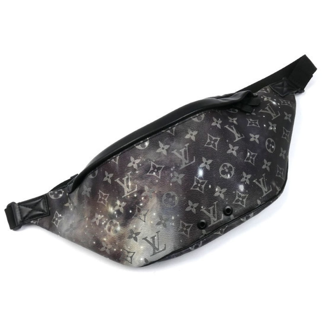 LOUIS VUITTON Monogram Galaxy Discovery Bum Bag, Black, M44444, Men's (1 of 8)