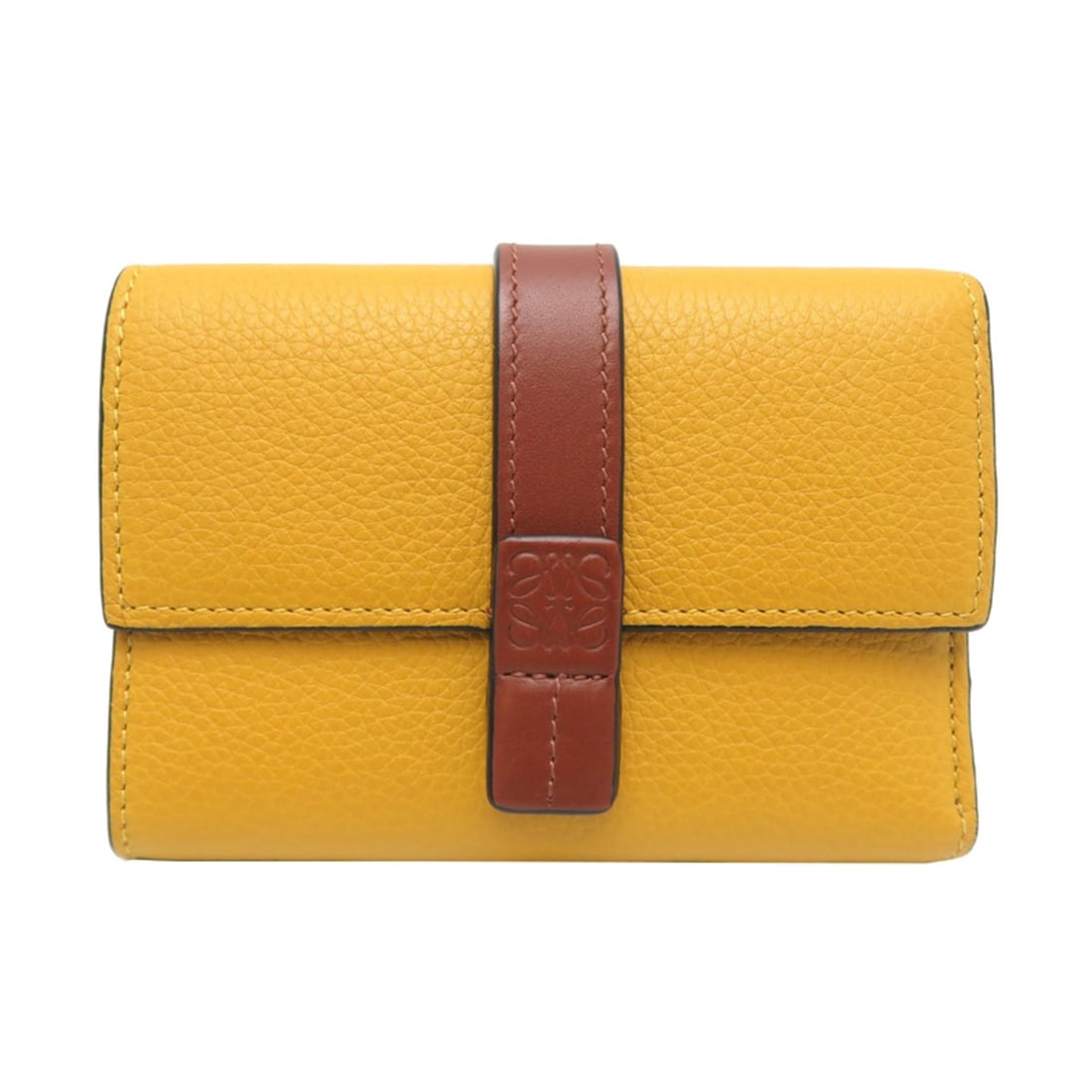Loewe Small Vertical Wallet, Women's Tri-fold C660S86X01, Leather, Yellow: --- Catalog ---Category: SizeSize (HxWxD): 8cm x 12cm x 2cm / 3.14'' x 4.72'' x 0.78''Category: DesignType: Wallet (tri-fold)Color: Brown, Grayish, YellowGender: WomenMaterial: Leather Category: Gener