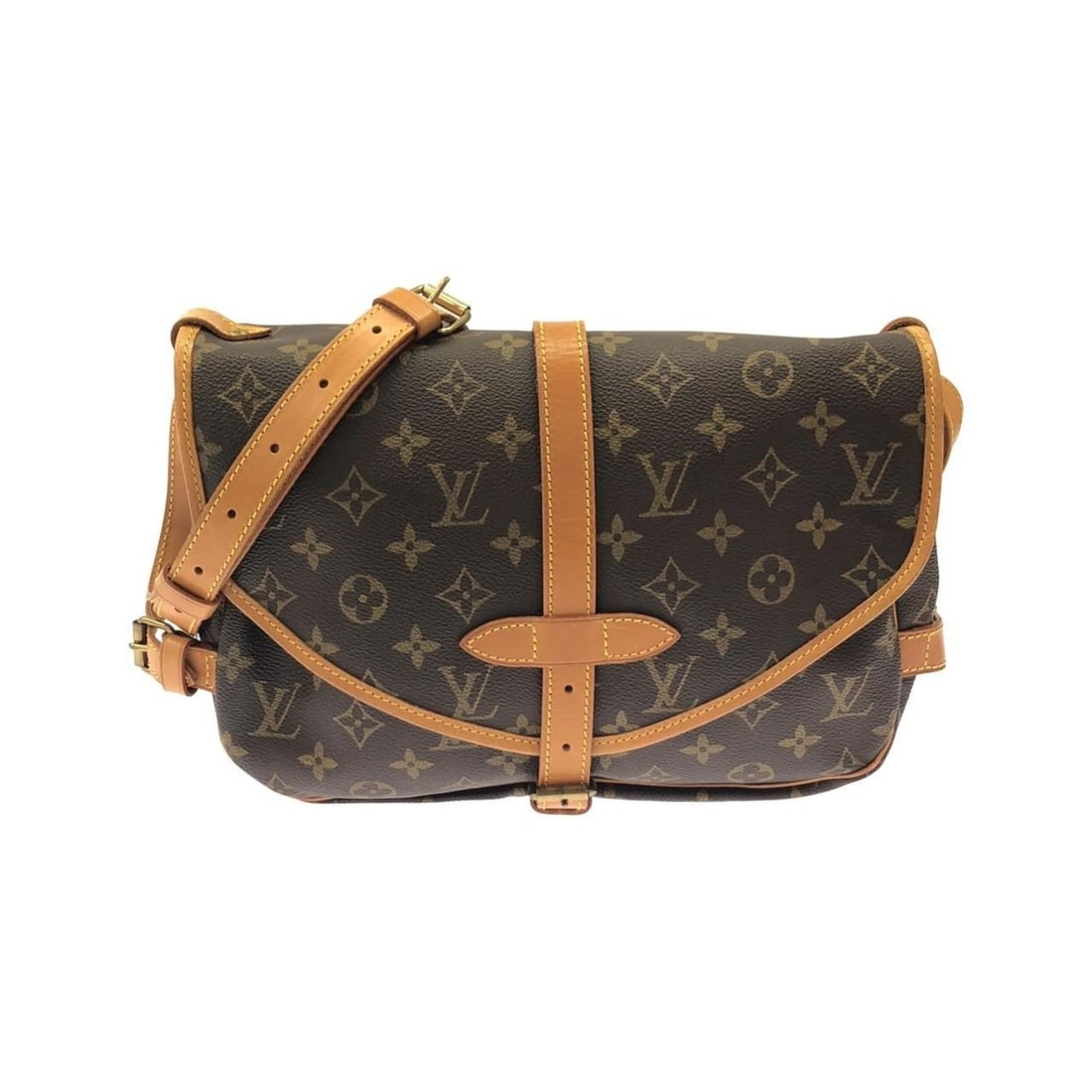 Louis Vuitton Monogram Saumur 30cm Shoulder Bag M42256: --- Catalog ---Category: SizeSize (HxWxD): 23.5cm x 28cm x 9cm / 9.25'' x 11.02'' x 3.54''Category: DesignType: Shoulder bagColor: BrownGender: WomenMaterial: Coated canvas Category: GeneralMPN: