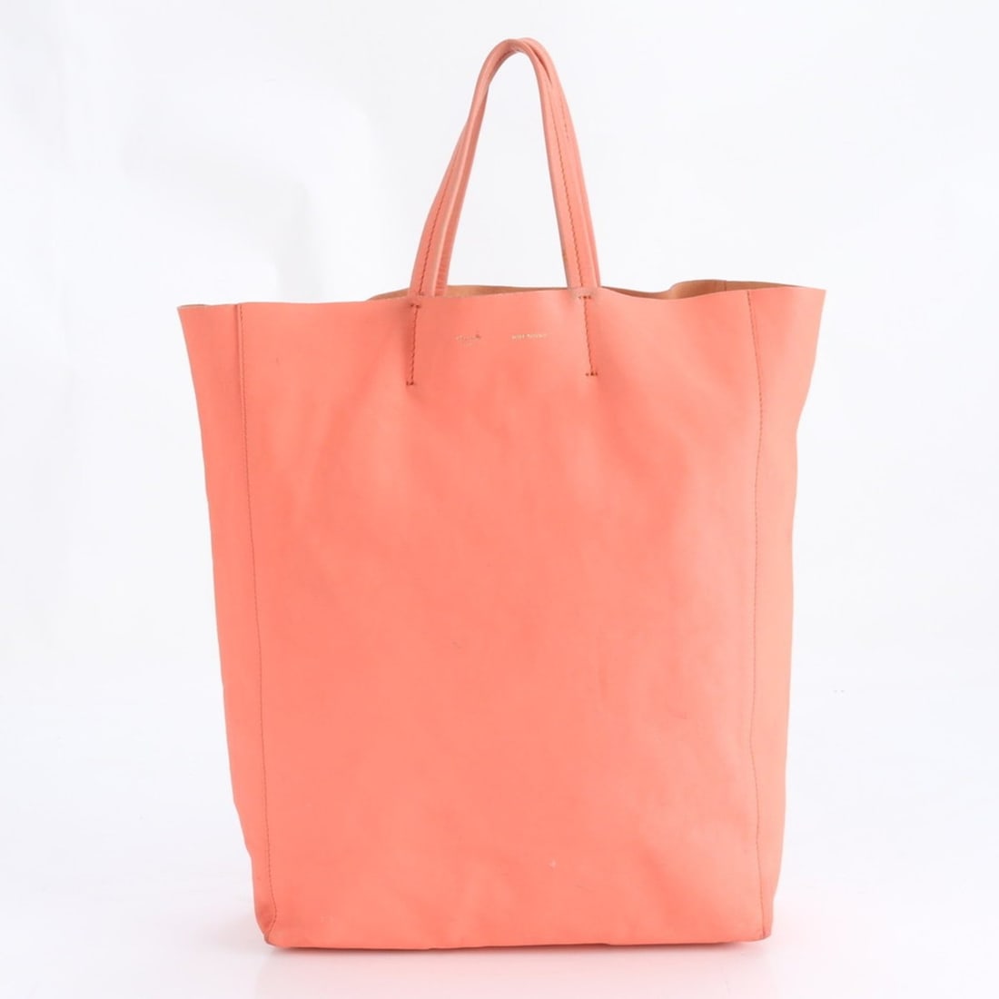 Celine Cabas Vertical Leather Tote Bag Shoulder Handbag Pink Women's (1 of 11)