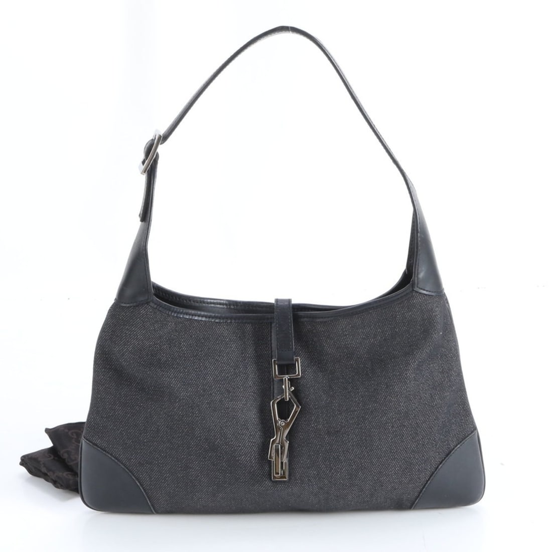 Gucci Kandinsky 28628 Leather One-Shoulder Bag Handbag Black Women's (1 of 10)