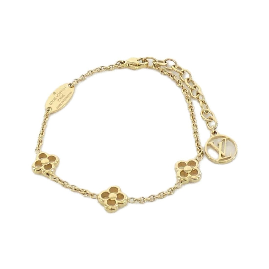 Louis Vuitton Flowerful Bracelet M68127: --- Catalog ---Category: SizeLength: 15.5cm - 19cm / 6.1'' - 7.48''Category: DesignType: Charm braceletColor: GoldGender: WomenCategory: GeneralMPN: M68127Brand: Louis Vuitton--- Item List