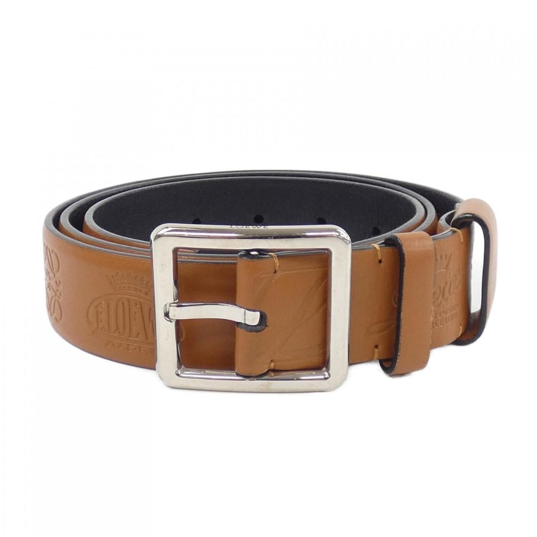 LOEWE 181605 Belt: --- Catalog ---Category: SizeWidth: 3cm / 1.18''Length: 84cm - 98.5cm / 33.07'' - 38.77''Category: DesignType: Standard beltColor: BrownGender: MenCategory: GeneralMPN: 181605Brand: Loewe--- Item List