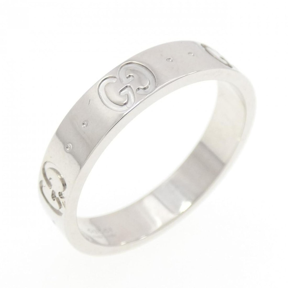 Gucci Icon Ring: --- Catalog ---Category: SizeJP Size: 12.5US Size: 6.5Category: DesignType: Band ringColor: White goldGender: WomenMaterial: White gold (18K)Category: GeneralMPN: 660070 J8502 9000Brand: Gucci---