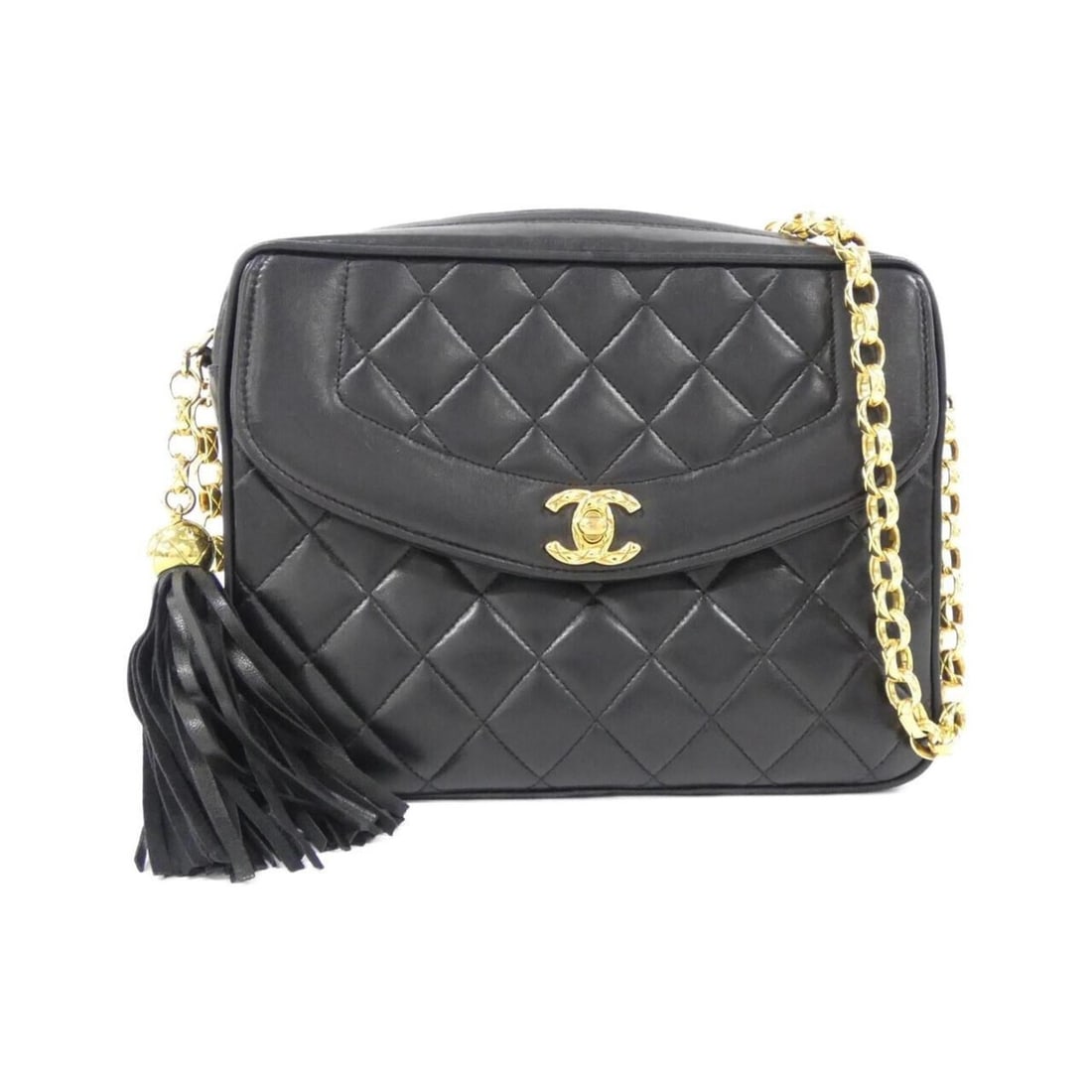 Chanel shoulder bag: --- Catalog ---Category: SizeSize (HxWxD): 17cm x 23cm x 6.5cm / 6.69'' x 9.05'' x 2.55''Category: DesignType: Shoulder bagColor: BlackGender: WomenMaterial: Leather Leather/Fur Type: LambskinCategory