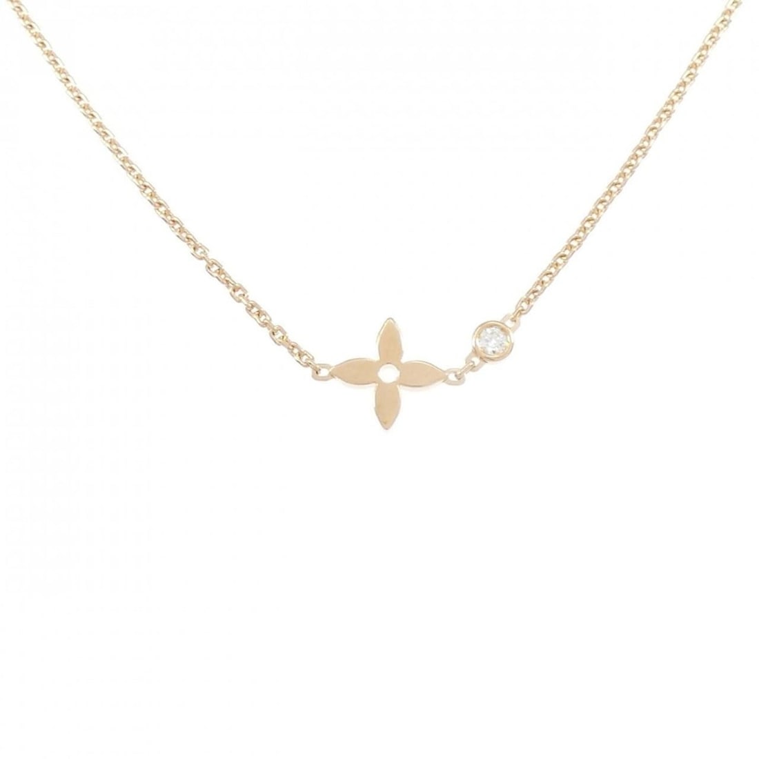 Louis Vuitton Pendant Monogram Idylle Necklace: --- Catalog ---Category: SizePendant Size: 8.8mm x 8.8mm / 0.34'' x 0.34''Neck Circumference: 38 cm - 40 cm / 14.96'' - 15.74''Category: DesignColor: Pink goldStone: DiamondGender: WomenMaterial: