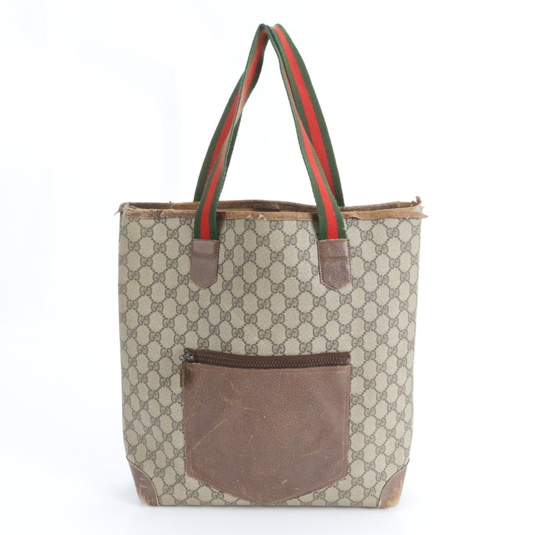 Gucci Old Sherry Line GG Supreme Tote Bag Shoulder Men's: --- Catalog ---Category: SizeSize (HxWxD): 34cm x 30cm x 9cm / 13.38'' x 11.81'' x 3.54''Strap Length: 47cm / 18.5''Category: DesignType: Shoulder bag, Tote bagColor: BrownGender: MenMaterial: GG Supr
