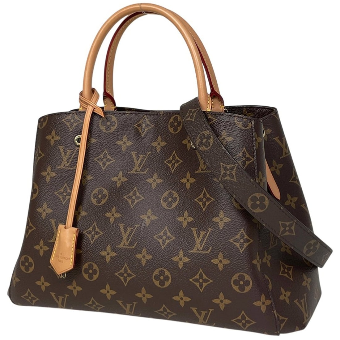 Louis Vuitton Montaigne MM Shoulder Bag/Handbag, Monogram Brown, M41056, Women's (1 of 18)
