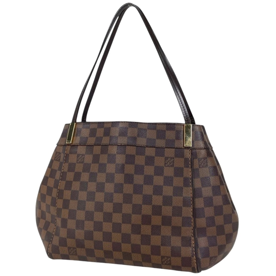 Louis Vuitton Marble PM Shoulder Bag/Tote Bag in Damier Brown, N41215, Women's: --- Catalog ---Category: SizeSize (HxWxD): 26cm x 27.5cm x 14cm / 10.23'' x 10.82'' x 5.51''Category: DesignType: Shoulder bag, Tote bagColor: BrownGender: WomenMaterial: Damier Canvas Category: Gener