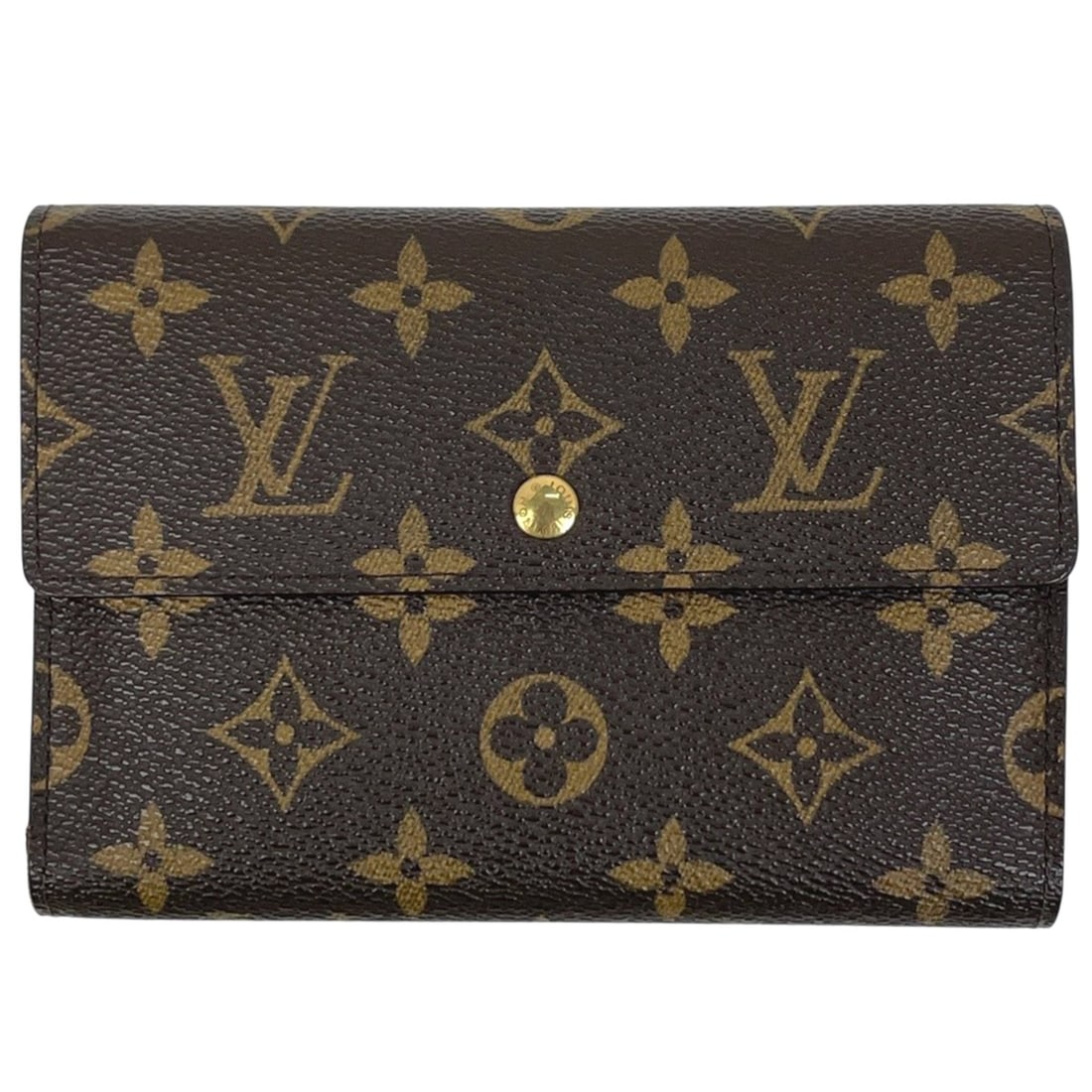Louis Vuitton Porte Tresor Etui Papier Tri-fold Wallet with Billfold and Coin Purse, Monogram Brown, (1 of 20)