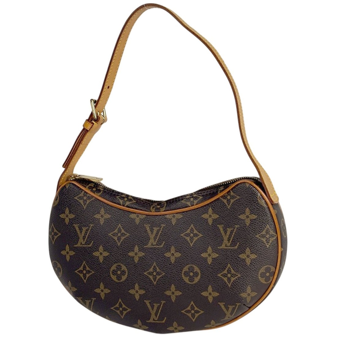 Louis Vuitton Pochette Croissant One-Shoulder Shoulder Bag Monogram Brown M51510 Women's (1 of 19)