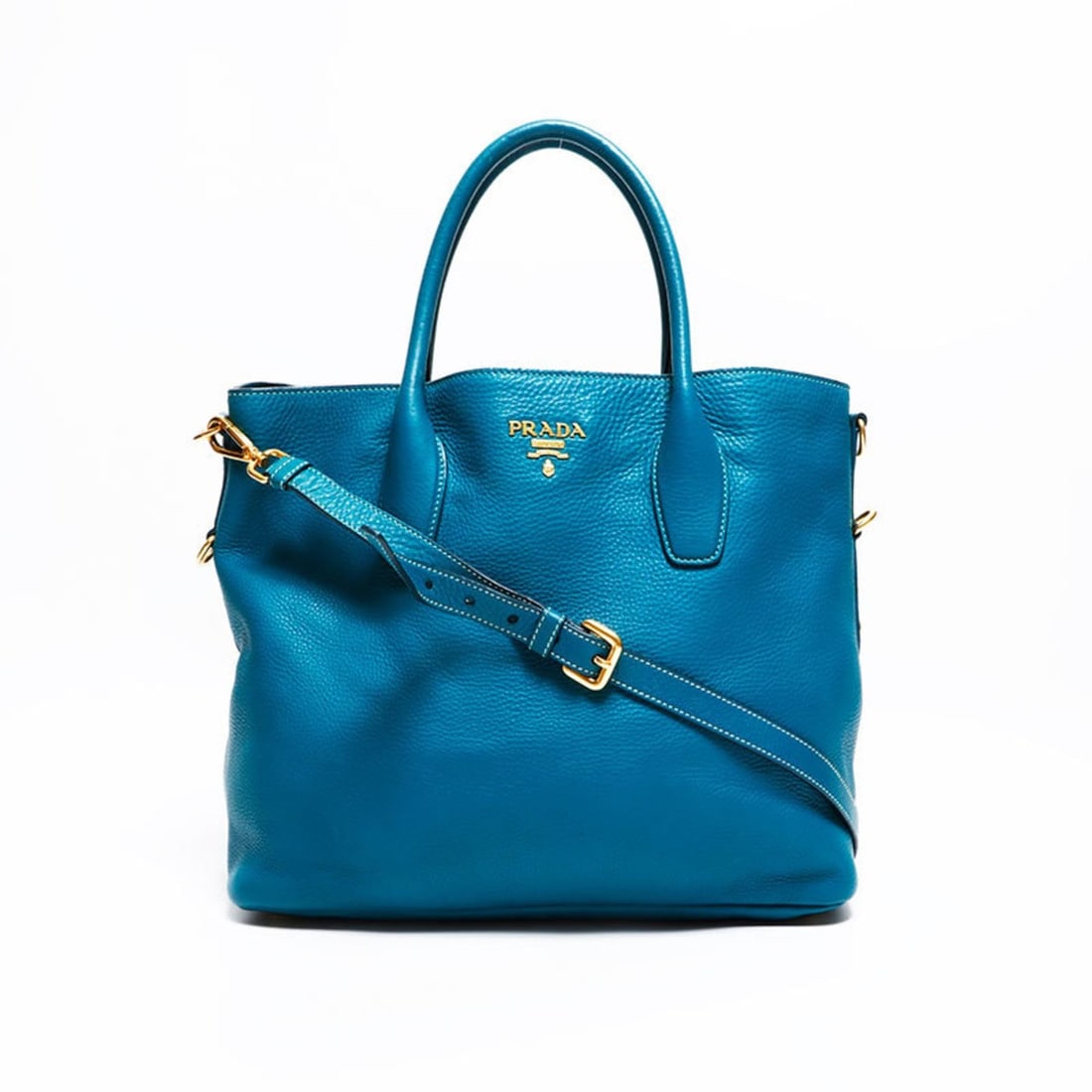 Prada 2-way leather tote bag, green, WS22752: --- Catalog ---Category: SizeHandle Drop: 13.00cm / 5.12''Size (HxWxD): 30cm x 40cm x 16cm / 11.81'' x 15.74'' x 6.29''Strap Length: 86cm - 96cm / 33.85'' - 37.79''Category: DesignType: Tote bagColor: