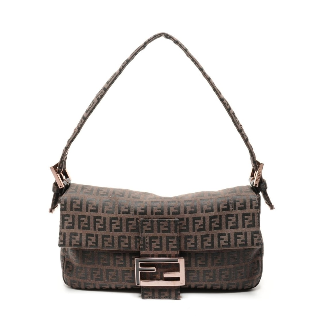 Fendi Zucchino Mamma Bucket Canvas Shoulder Bag, Brown, WS27275: --- Catalog ---Category: SizeSize (HxWxD): 15cm x 25cm x 4cm / 5.9'' x 9.84'' x 1.57''Strap Length: 36cm - 48cm / 14.17'' - 18.89''Category: DesignType: Shoulder bagColor: BrownGender: WomenMaterial: