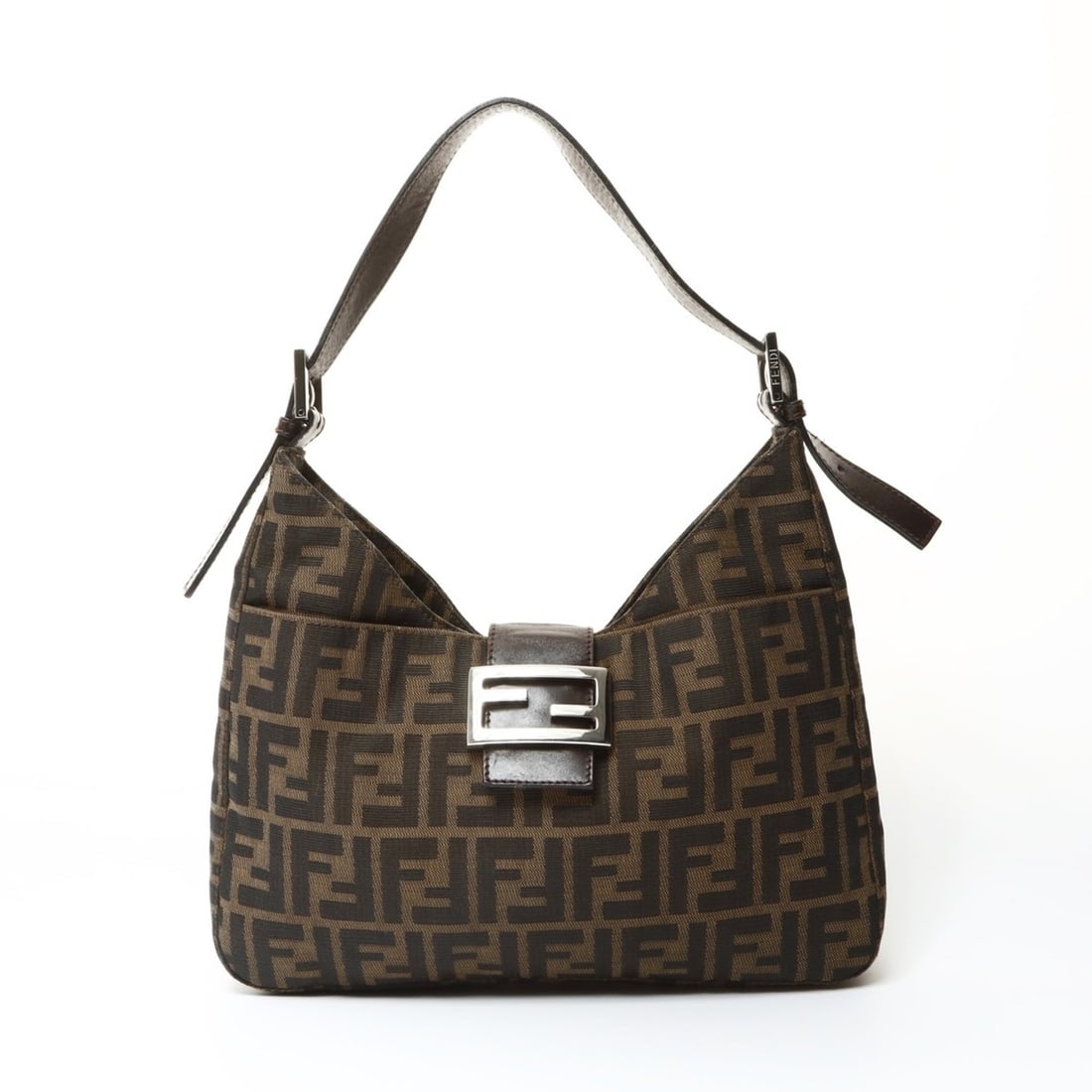 Fendi Mamma Baguette Zucca Canvas Shoulder Bag, Brown, WS25468: --- Catalog ---Category: SizeSize (HxWxD): 23cm x 30cm x 4cm / 9.05'' x 11.81'' x 1.57''Strap Length: 38cm - 50cm / 14.96'' - 19.68''Category: DesignType: Shoulder bagColor: BrownGender: WomenMaterial