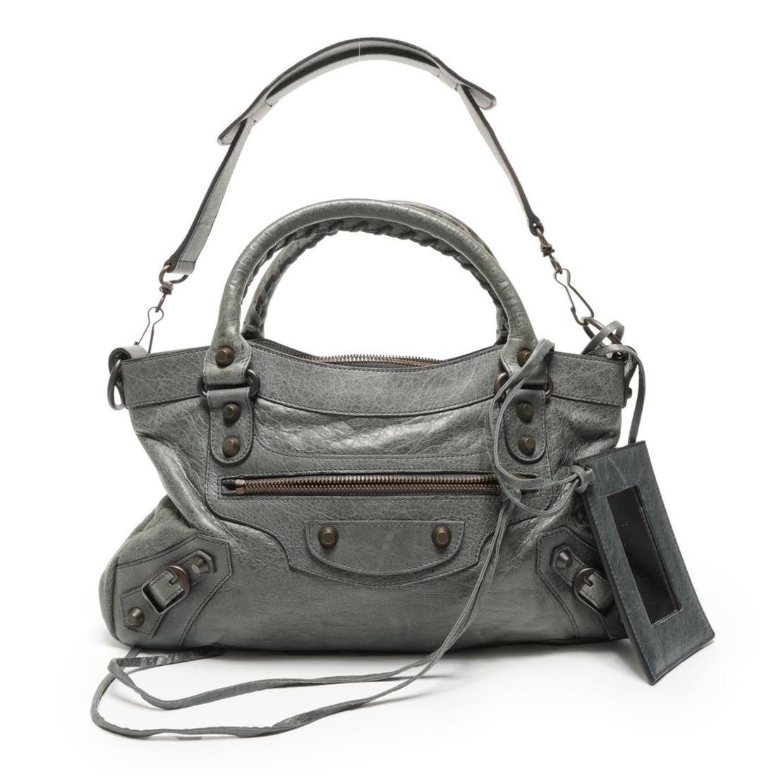 Balenciaga Classic City 2-way handbag, gray, WS27167: --- Catalog ---Category: SizeSize (HxWxD): 18.5cm x 32cm x 6cm / 7.28'' x 12.59'' x 2.36''Category: DesignType: HandbagColor: GrayGender: WomenCategory: GeneralBrand: BalenciagaCountry of Origin: Fran