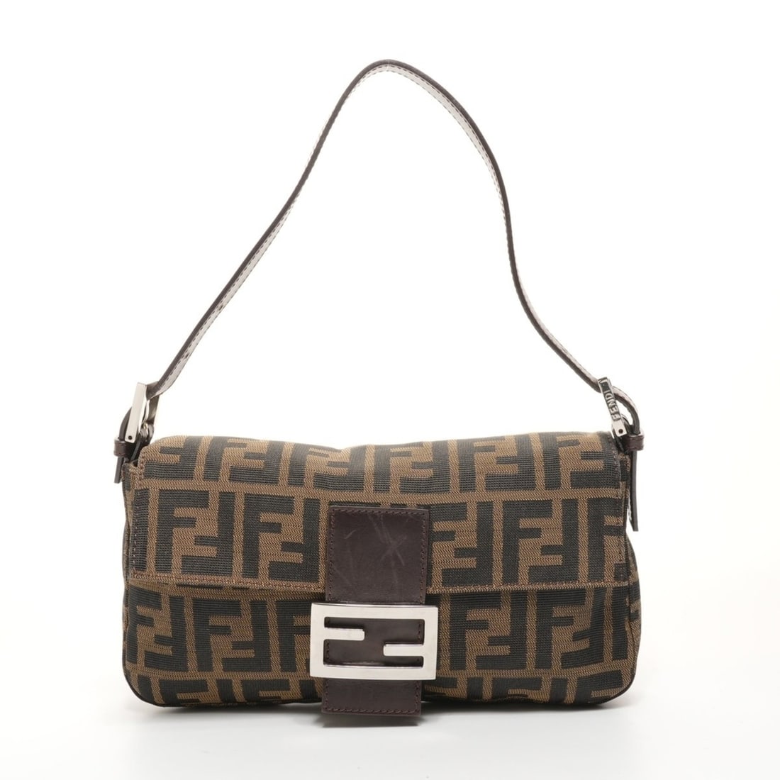Fendi Zucca Mamma Bucket Canvas Shoulder Bag, Brown, WS26071: --- Catalog ---Category: SizeSize (HxWxD): 13.5cm x 25.5cm x 4cm / 5.31'' x 10.03'' x 1.57''Strap Length: 46cm / 18.11''Category: DesignType: Shoulder bagColor: BrownGender: WomenMaterial: Canvas Cate