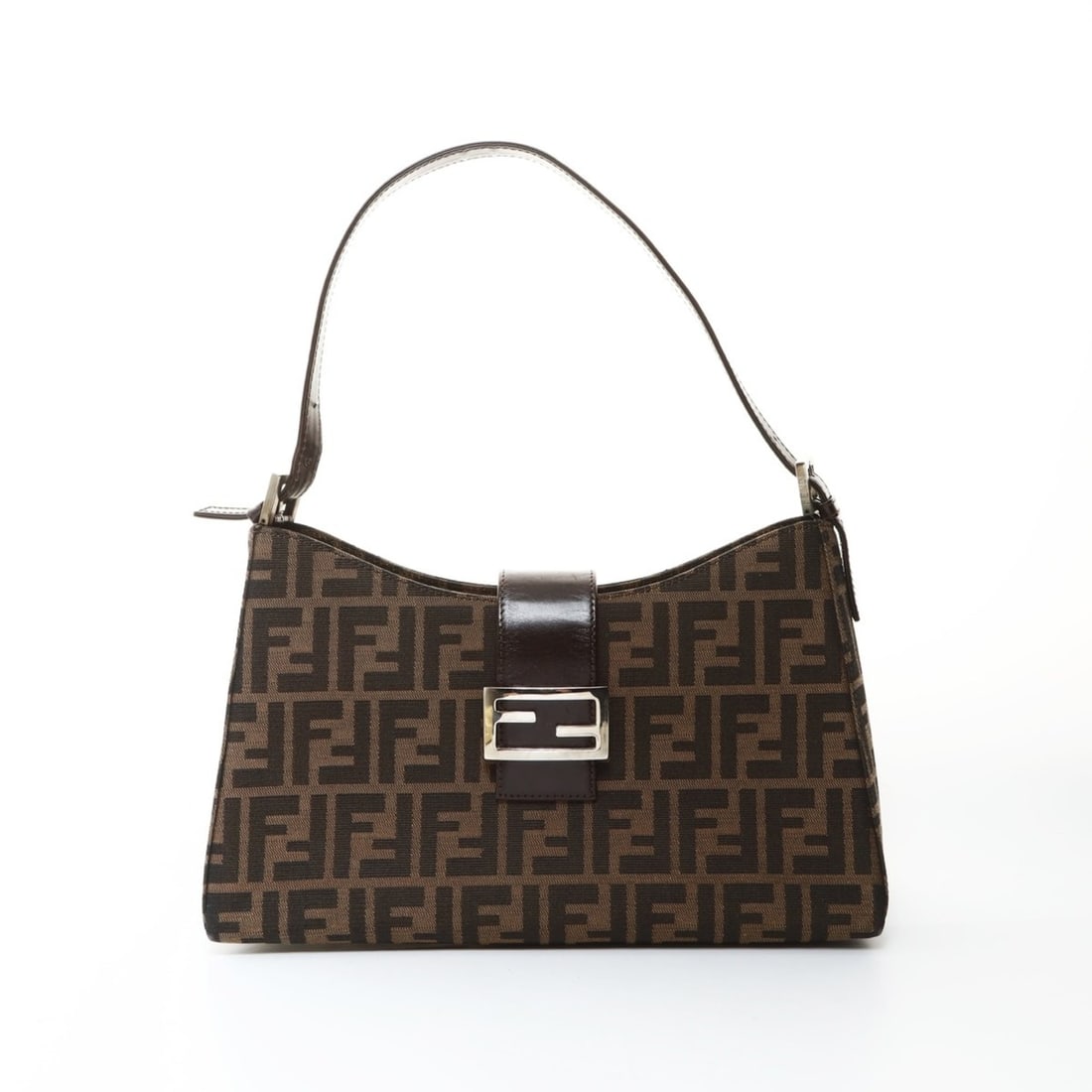 Fendi Zucca Canvas Shoulder Bag, Brown, WS26581: --- Catalog ---Category: SizeSize (HxWxD): 20cm x 32cm x 11cm / 7.87'' x 12.59'' x 4.33''Strap Length: 43cm - 53cm / 16.92'' - 20.86''Category: DesignType: Shoulder bagColor: BrownGender: WomenMateria