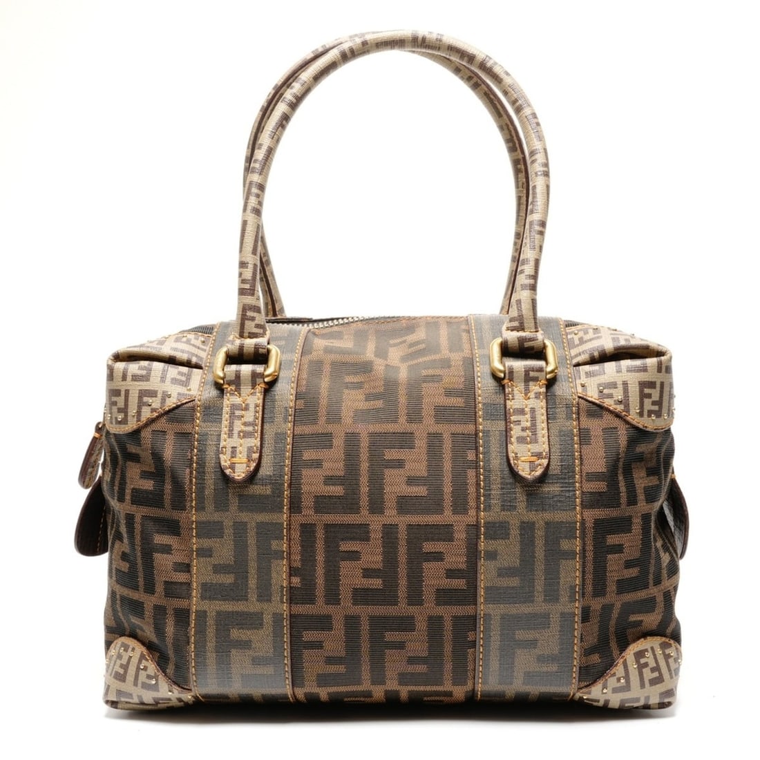 Fendi Zucca Zucchino Canvas Mini Boston Bag, Brown, WS27257: --- Catalog ---Category: SizeHandle Drop: 19.00cm / 7.48''Size (HxWxD): 19cm x 29cm x 12cm / 7.48'' x 11.41'' x 4.72''Category: DesignType: Boston bag, HandbagColor: BrownGender: WomenMaterial: Canvas