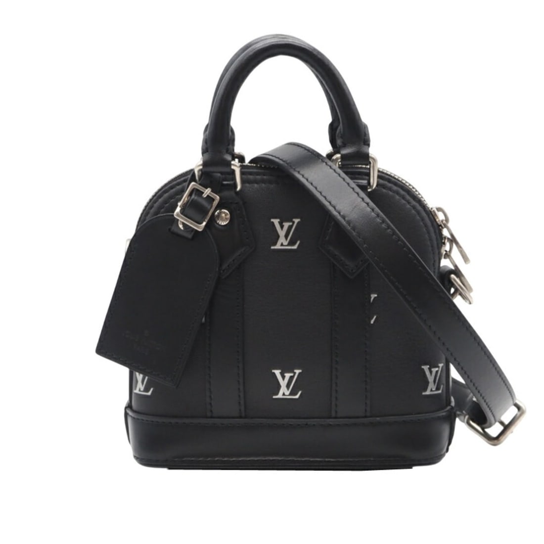 LOUIS VUITTON Pharrell Williams Nano Alma Calfskin Shoulder Bag M83184 Black Leather for Women: --- Catalog ---Category: SizeSize (HxWxD): 16cm x 17cm x 7cm / 6.29'' x 6.69'' x 2.75''Category: DesignType: Shoulder bagColor: BlackGender: WomenMaterial: Leather Leather/Fur Type: Calf leatherCatego