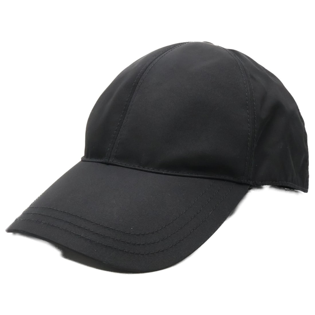 PRADA Prada 24 1HC274 2DMI Re-Nylon Triangle Logo Baseball Cap, Size M, Black, Men's: --- Catalog ---Category: DesignType: Baseball capColor: BlackGender: MenMaterial: Nylon Category: GeneralBrand: PradaCategory: MeasurementsCircumference: 57cm / 22.44''--- Item List ---Section: Condit