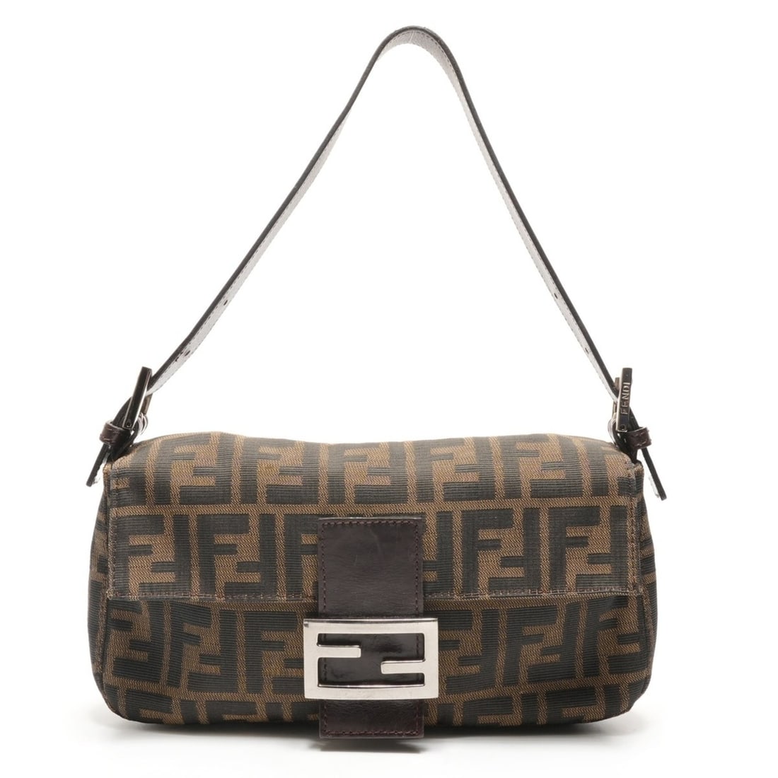 Fendi Zucca Mamma Shoulder Bag, Brown, WS26181: --- Catalog ---Category: SizeSize (HxWxD): 14cm x 26cm x 4cm / 5.51'' x 10.23'' x 1.57''Category: DesignType: Shoulder bagColor: BrownGender: WomenMaterial: Zucca Category: GeneralBrand: FendiCountry