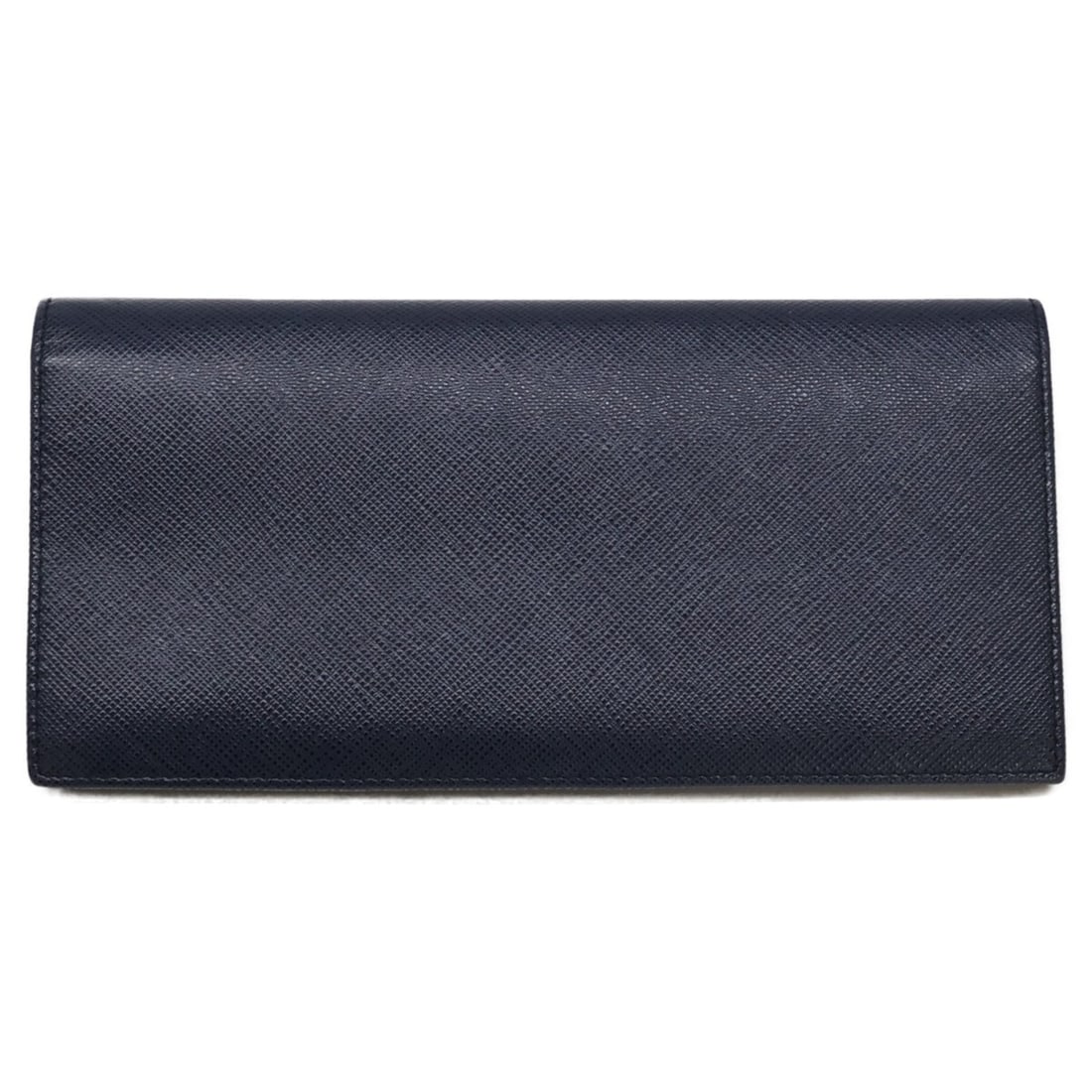 PRADA Sapphiano Leather Long Wallet (with Coin Purse) Navy Men's: --- Catalog ---Category: SizeSize (HxWxD): 9cm x 19.5cm x 1.5cm / 3.54'' x 7.67'' x 0.59''Category: DesignType: Long wallet (bi-fold)Color: NavyGender: MenMaterial: Leather Leather/Fur Type: Saffiano