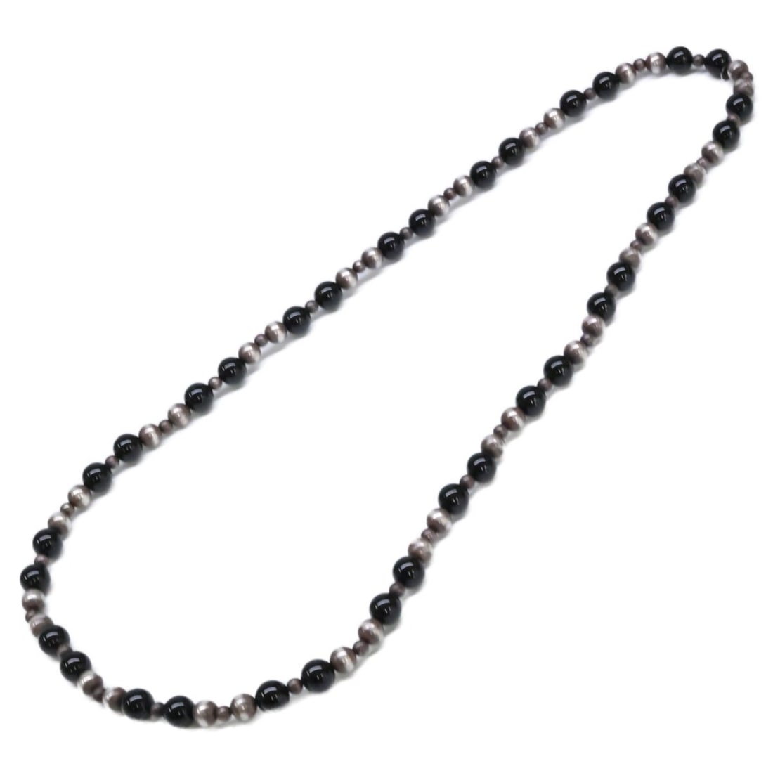 TIFFANY & Co. Old Tiffany Onyx Long Necklace in Silver for Women: --- Catalog ---Category: SizeNeck Circumference: 75 cm / 29.52''Category: DesignColor: SilverStone: OnyxGender: WomenMaterial: Silver 925Necklace Type: NecklaceCategory: GeneralBrand: Tiffany--- Item