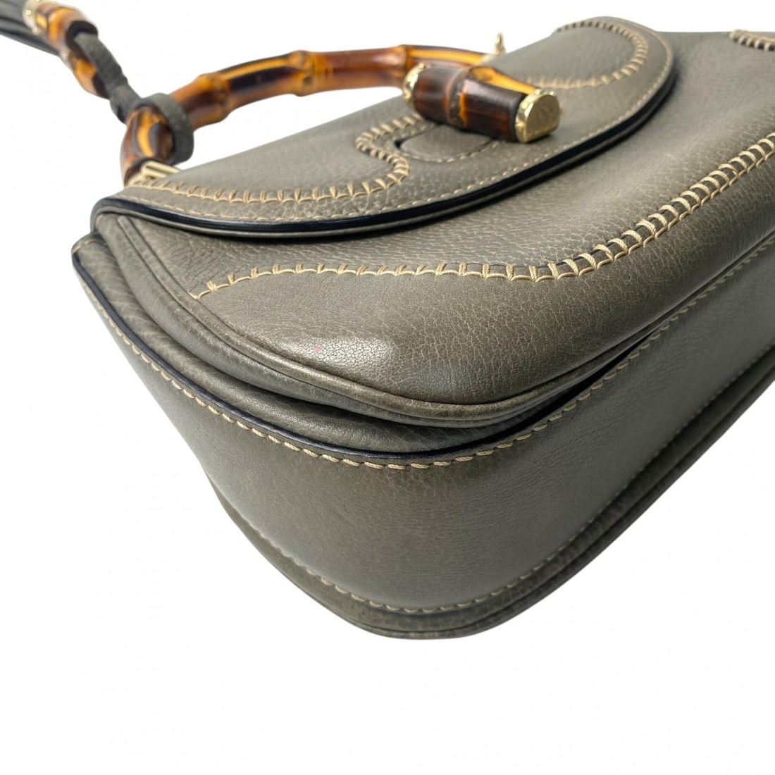 Celine Mini Partial Cabas Triomphe Handbag in White - 18