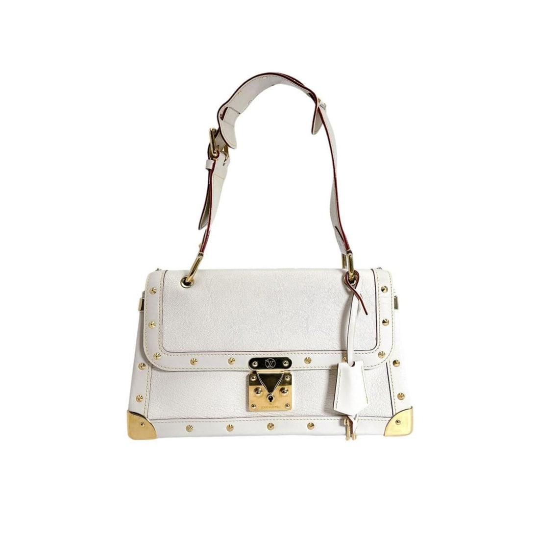 Louis Vuitton Tarantu Suhali Leather Shoulder Bag M91823 Blanc: --- Catalog ---Category: SizeSize (HxWxD): 18cm x 28cm x 10cm / 7.08'' x 11.02'' x 3.93''Category: DesignType: Shoulder bagColor: BlancGender: WomenMaterial: Leather Category: GeneralMPN: