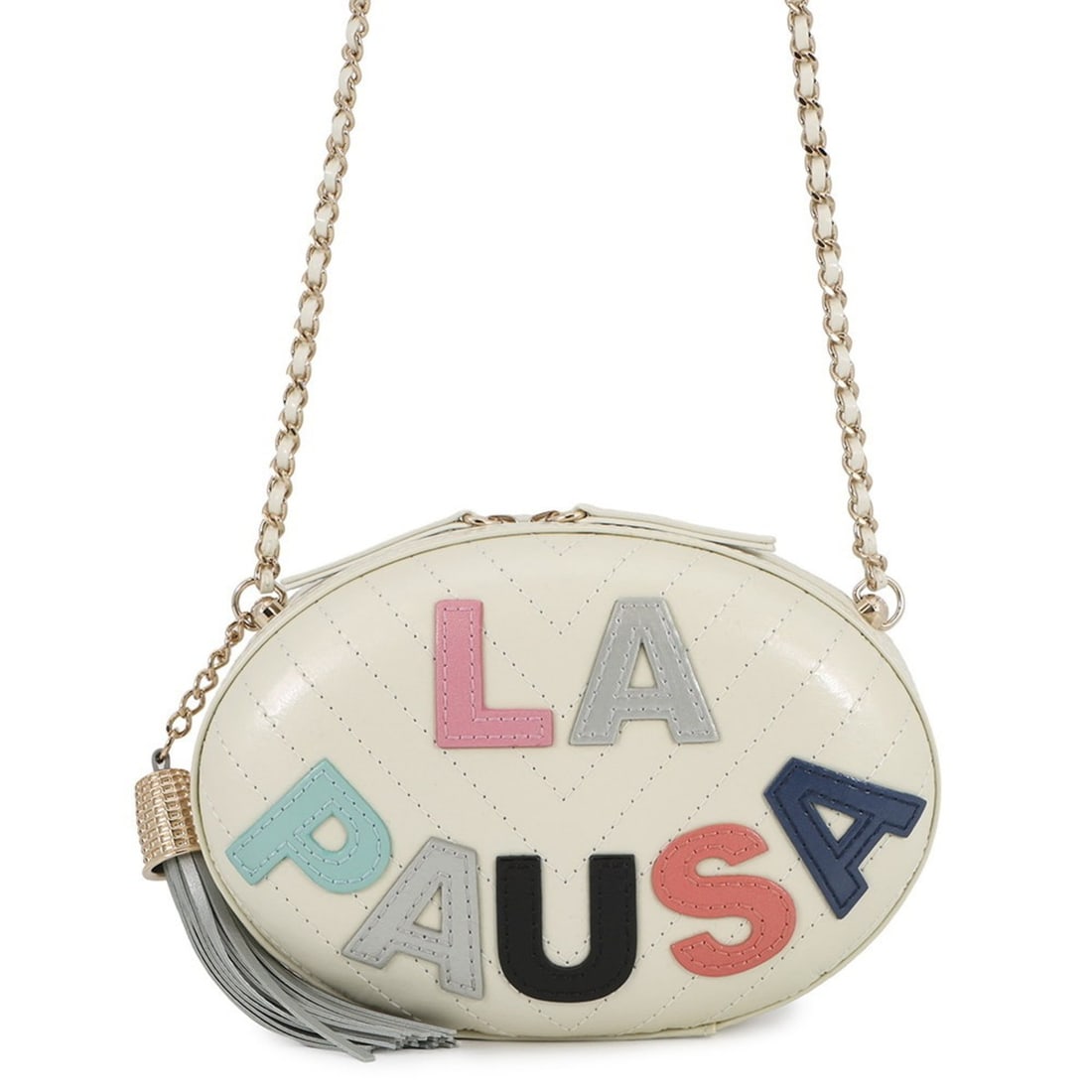 CHANEL LA PAUSA Chevron V-Stitch Leather Chain Shoulder Bag AS0204 Women's Handbag: --- Catalog ---Category: SizeSize (HxWxD): 12cm x 17.5cm x 6cm / 4.72'' x 6.88'' x 2.36''Category: DesignType: Handbag, Shoulder bagColor: Ivory, Multi-colorGender: WomenMaterial: Leather Category: Ge