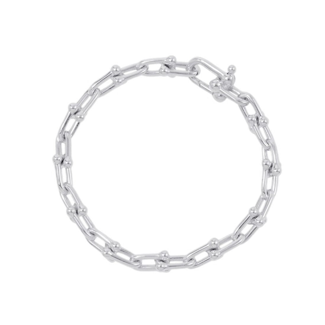 Tiffany & Co. Bracelet Hardware, Small Link, Medium Size, SV925 Silver, 60153085.: --- Catalog ---Category: SizeLength: 15cm / 5.9''Total Length: 18cm / 7.08''Category: DesignType: Charm braceletColor: SilverGender: WomenMaterial: Silver 925Category: GeneralMPN: 60153085Brand: Tiffa