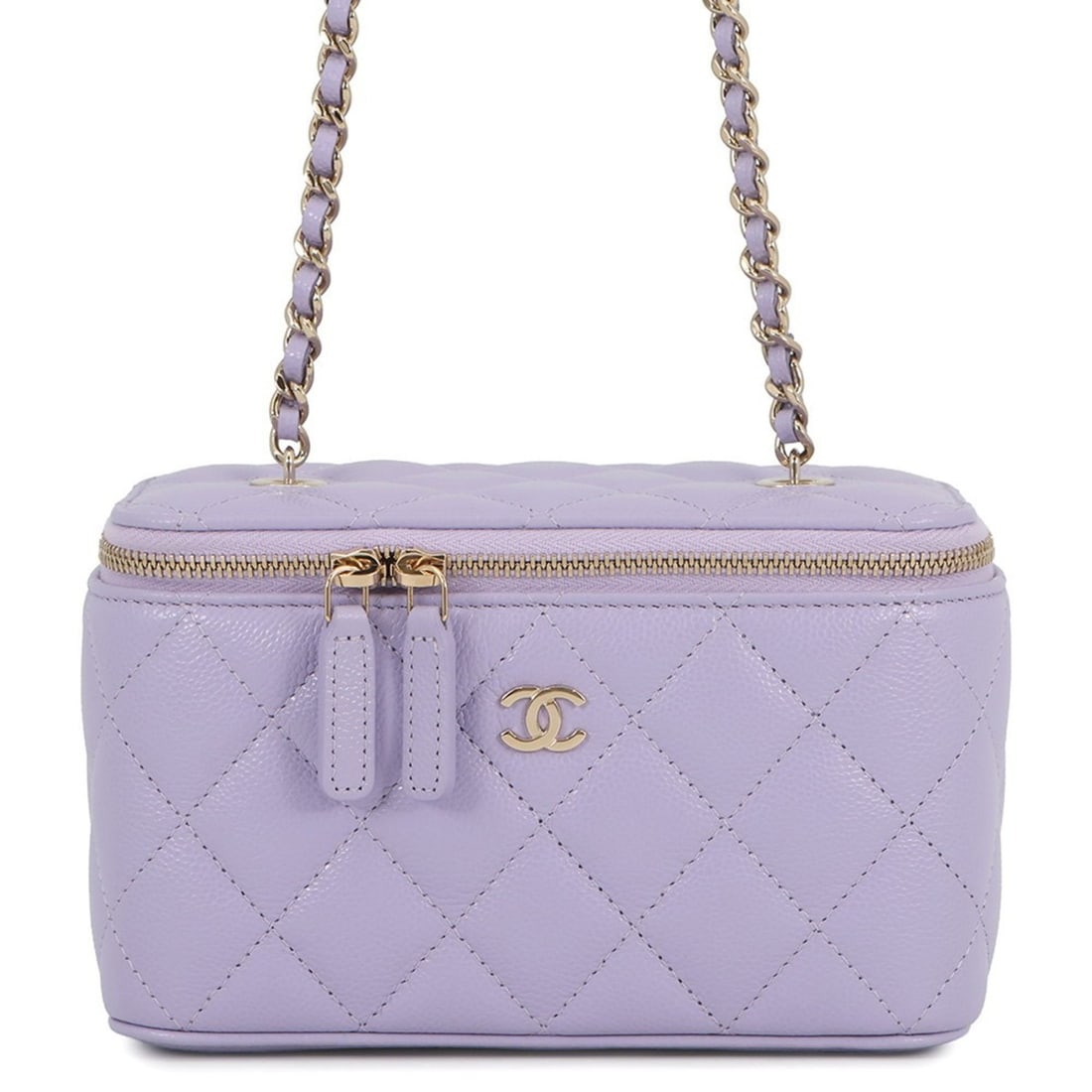 Chanel Chain Shoulder Bag Vanity Case Coco Mark Matelasse Caviar Skin AP1341 CHANEL Handbag Women's (1 of 12)