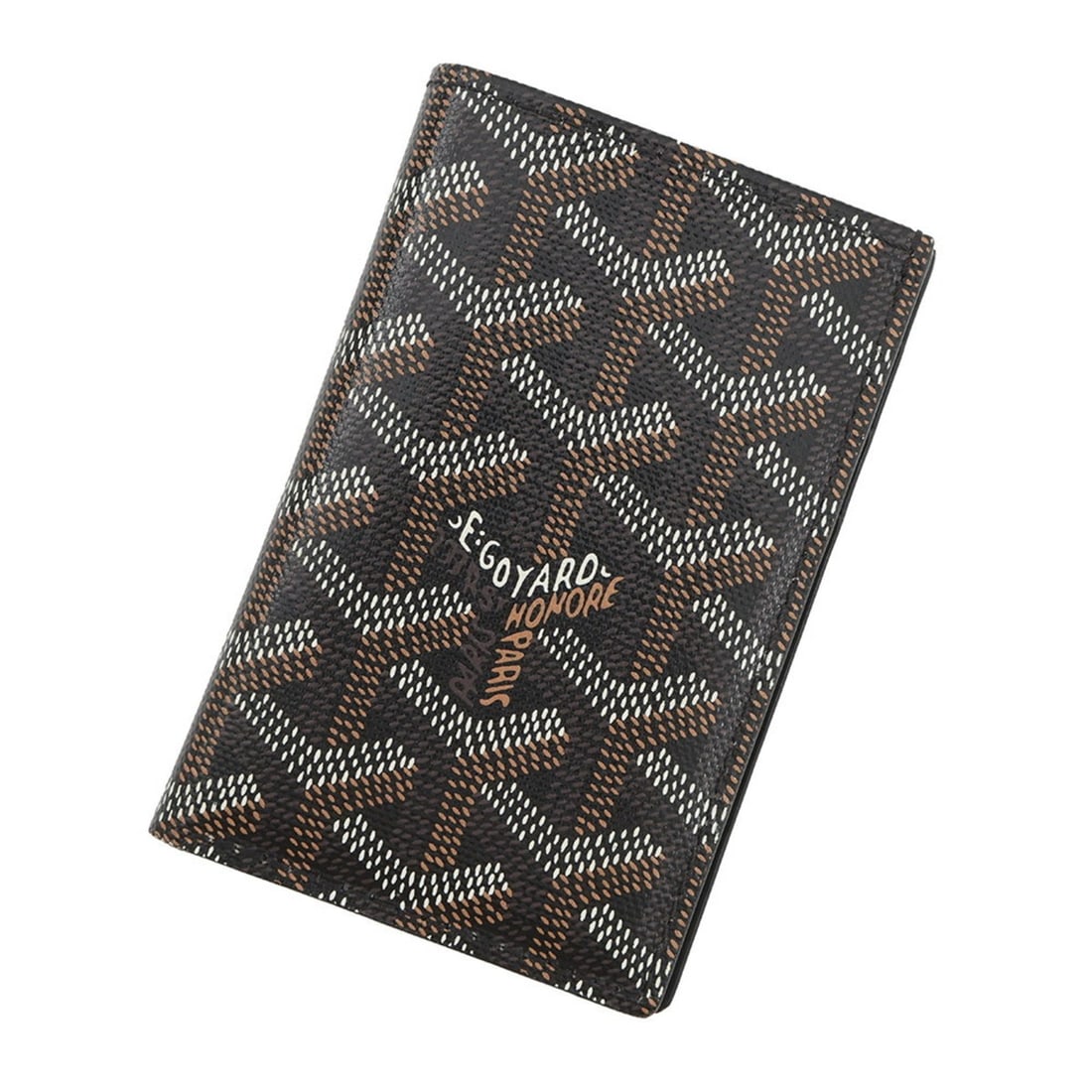 Goyard Saint Pierre Leather Card Case (STPIE2PMLTY01CL01P) - Black. Men's Pass Case. GOYARD CARD. (1 of 9)