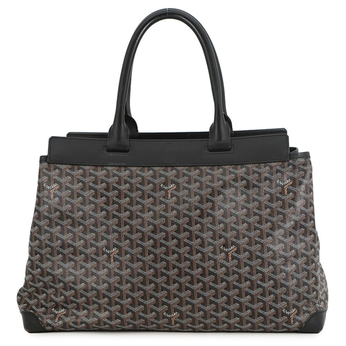 Goyard Belle Chasse MM Leather Tote Bag in Black. Handbag.: --- Catalog ---Category: SizeSize (HxWxD): 29cm x 44cm x 19cm / 11.41'' x 17.32'' x 7.48''Category: DesignType: Handbag, Tote bagColor: BlackGender: WomenMaterial: PVC , Leather Category: GeneralBrand