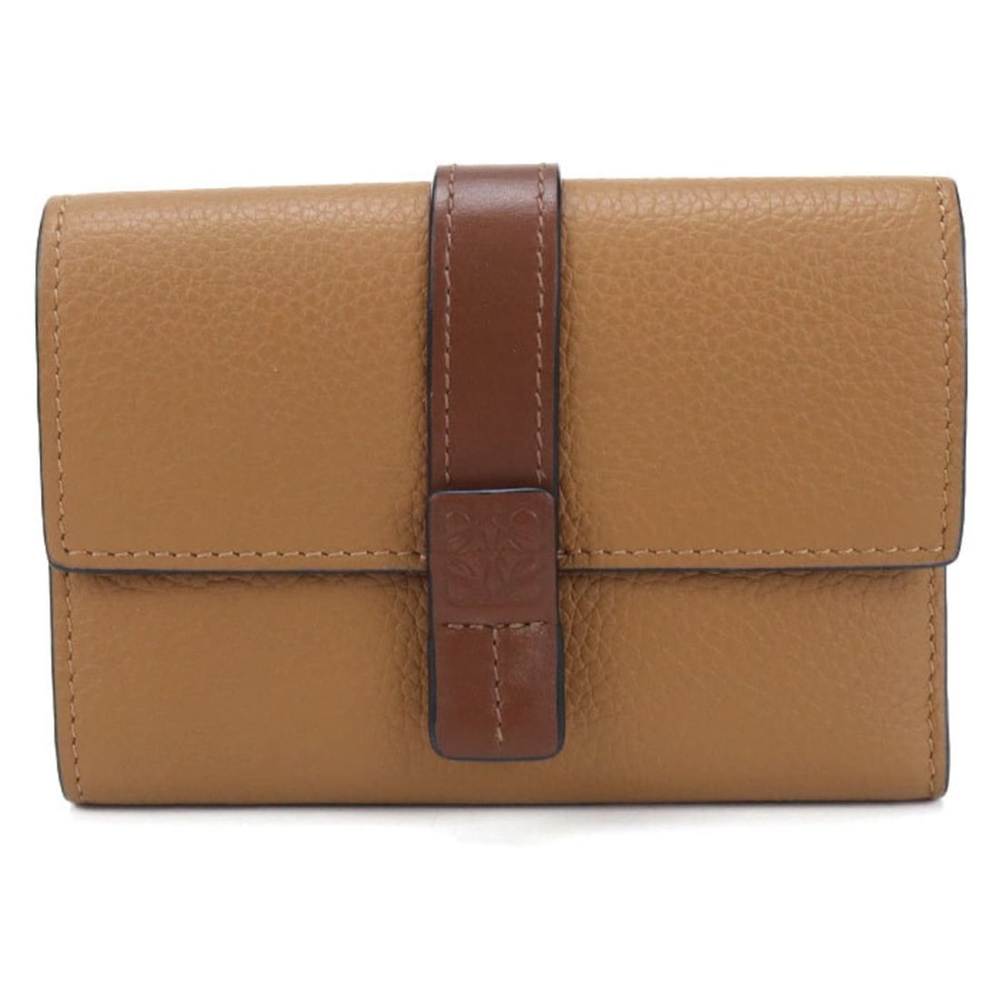 Like new Loewe Flamenco Clutch Mini A411FC2X17 Leather Black/Brown Shoulder Bag with Separate Strap (1 of 9)